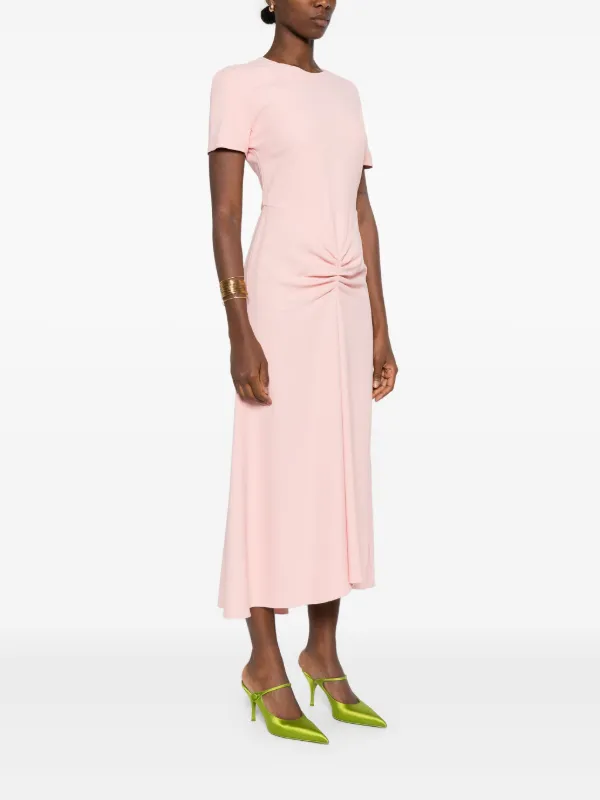 sleeves a line dress Lady Black Tie - Carmine Gown - Beaded A-line Dress With Flutter Sleeves