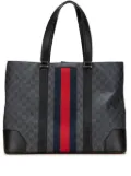 Gucci Pre-Owned 2000-2015 Large GG Supreme Web tote bag - Black