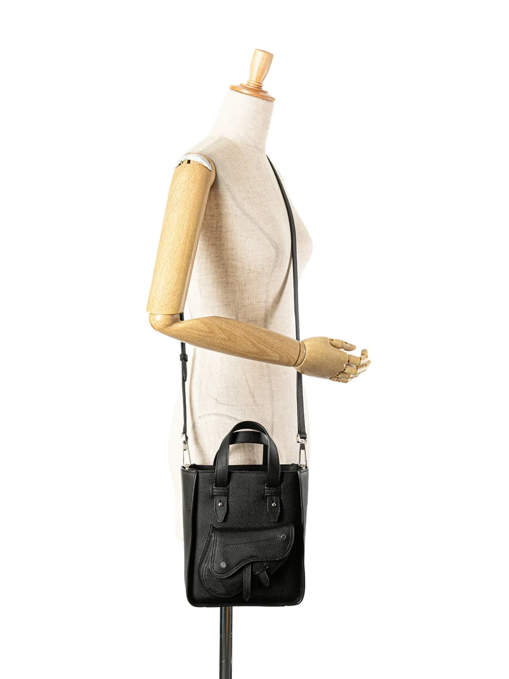 Christian Dior Pre-Owned mini sac à main Saddle en cuir de veau grainé (2019) | Pre-owned | Image 2