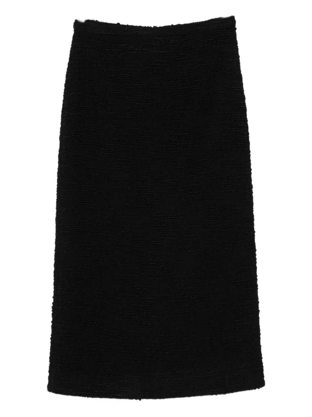 Liberowe Valerie Tweed Midi Skirt In Black