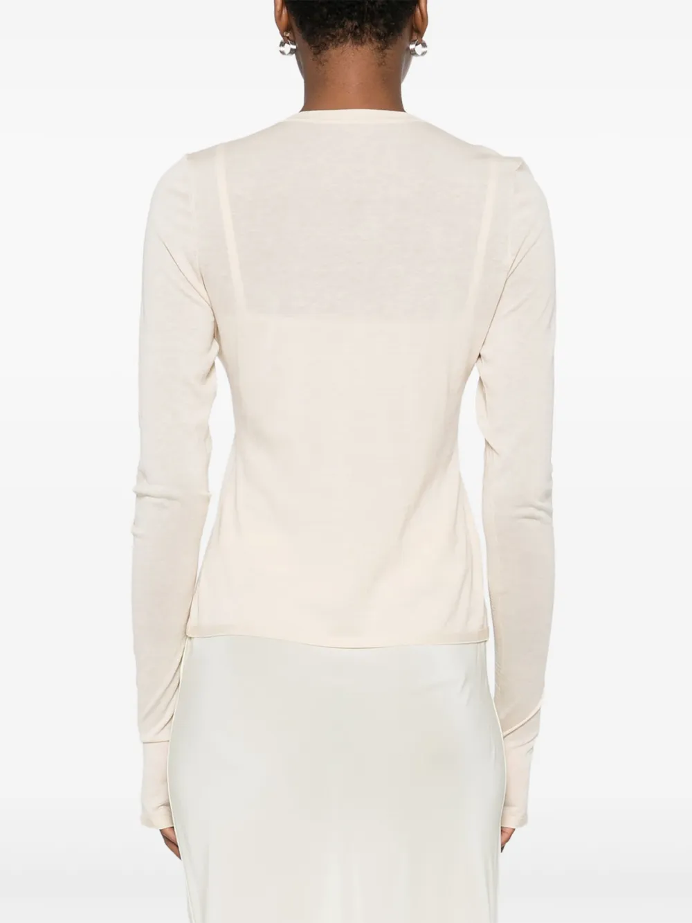Sir Button-up Cardigan In Neutral