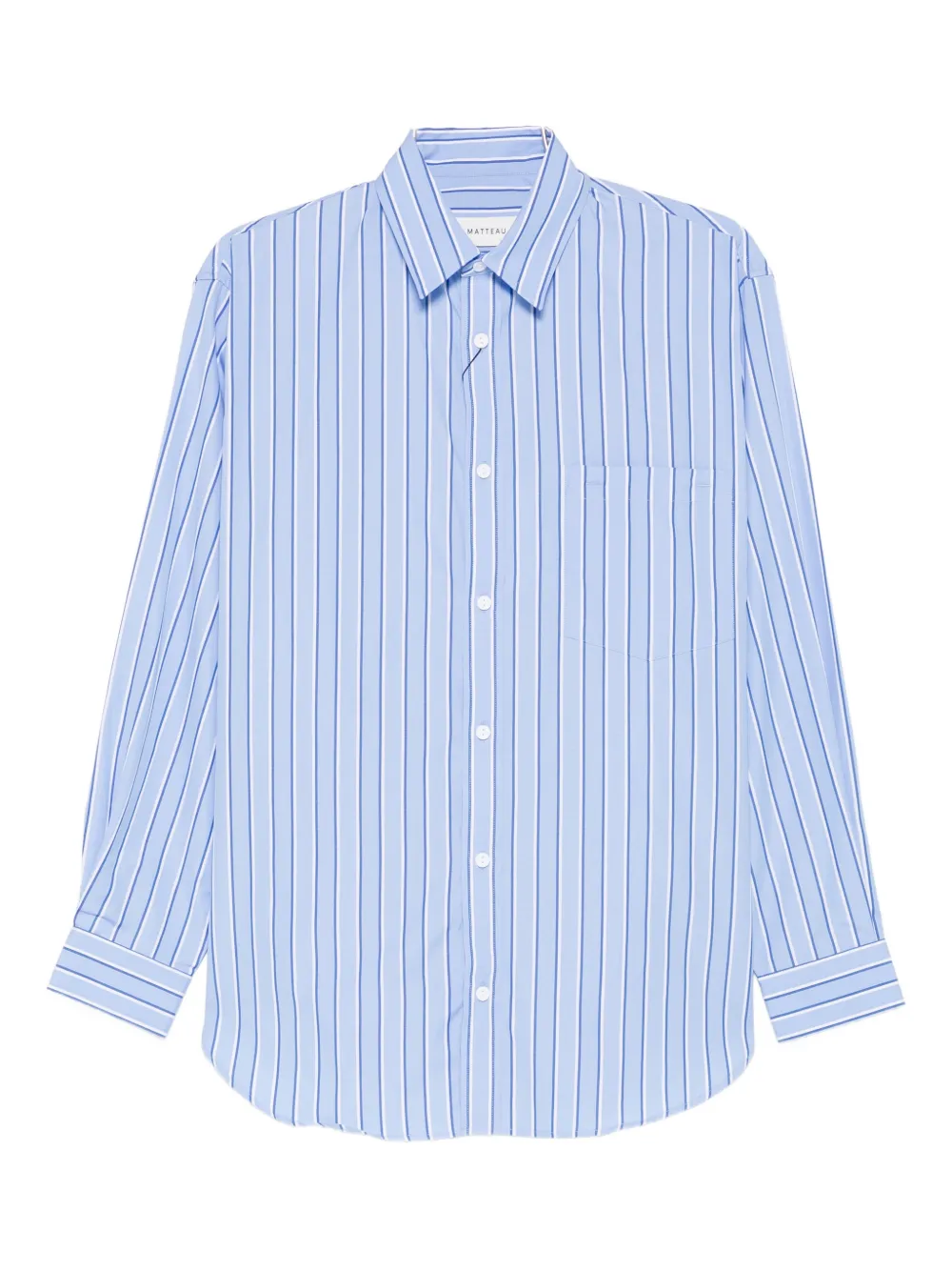 Matteau striped classic shirt - Blau