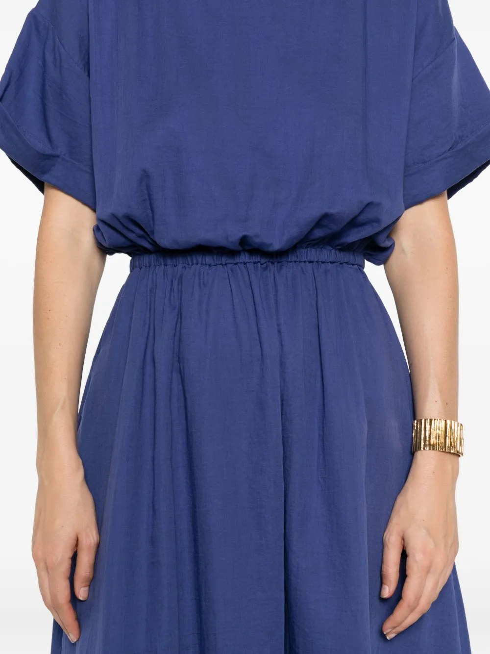 Matteau Short-sleeve Midi Dress In Blue