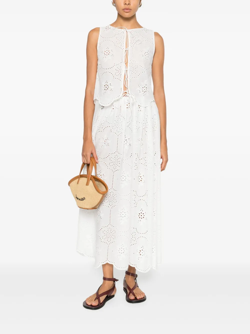 Matteau broderie tie top | Vests & Tank Tops | Image 2