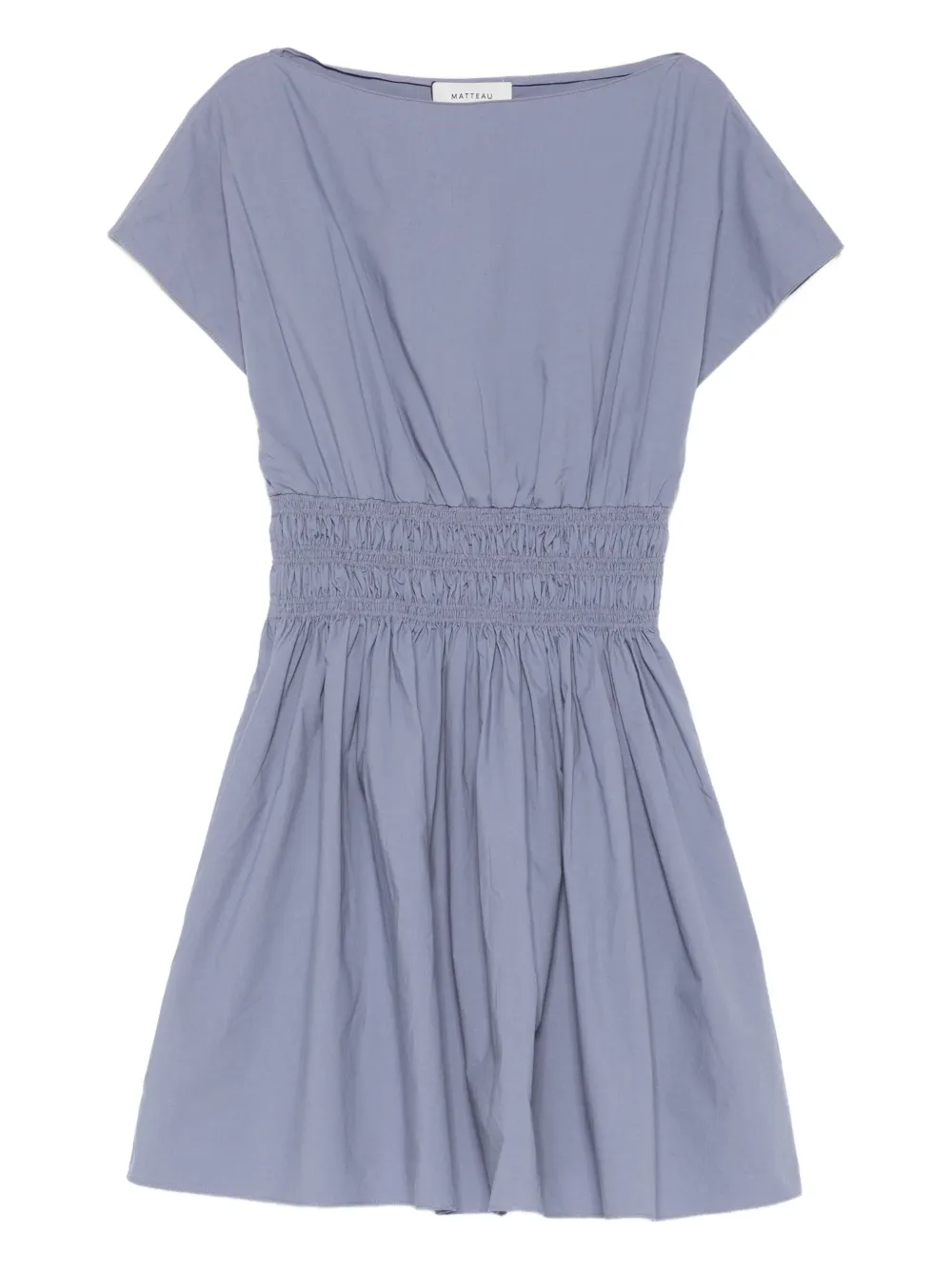 Matteau shirred waist mini dress | Purple | Image 1