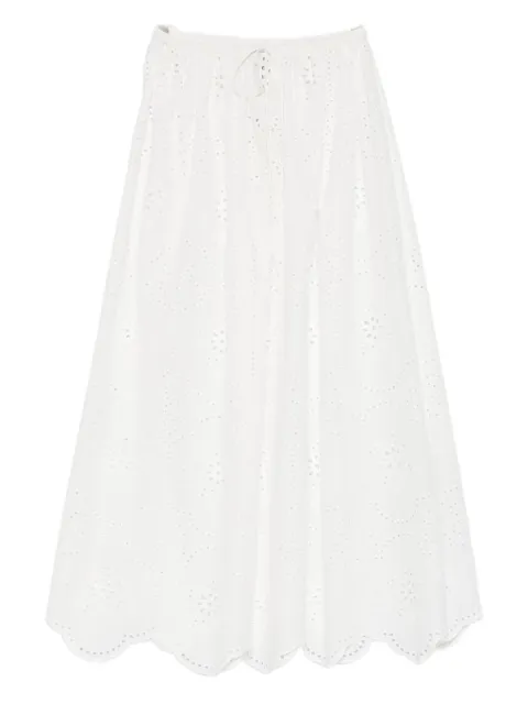Matteau broderie-detail midi skirt