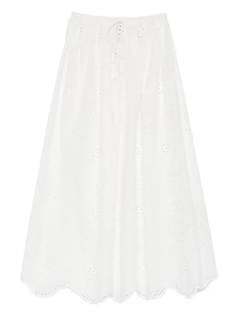 Matteau broderie-detail midi skirt
