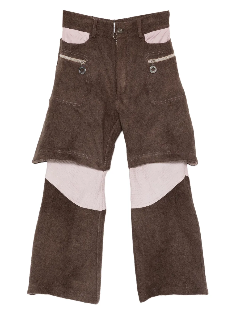 Charlie Constantinou pantalones a capas | marrón | Image 1