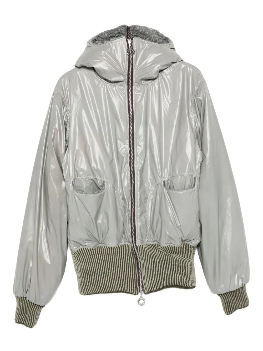 Charlie Constantinou Hooded Pocket Jacket In Gray