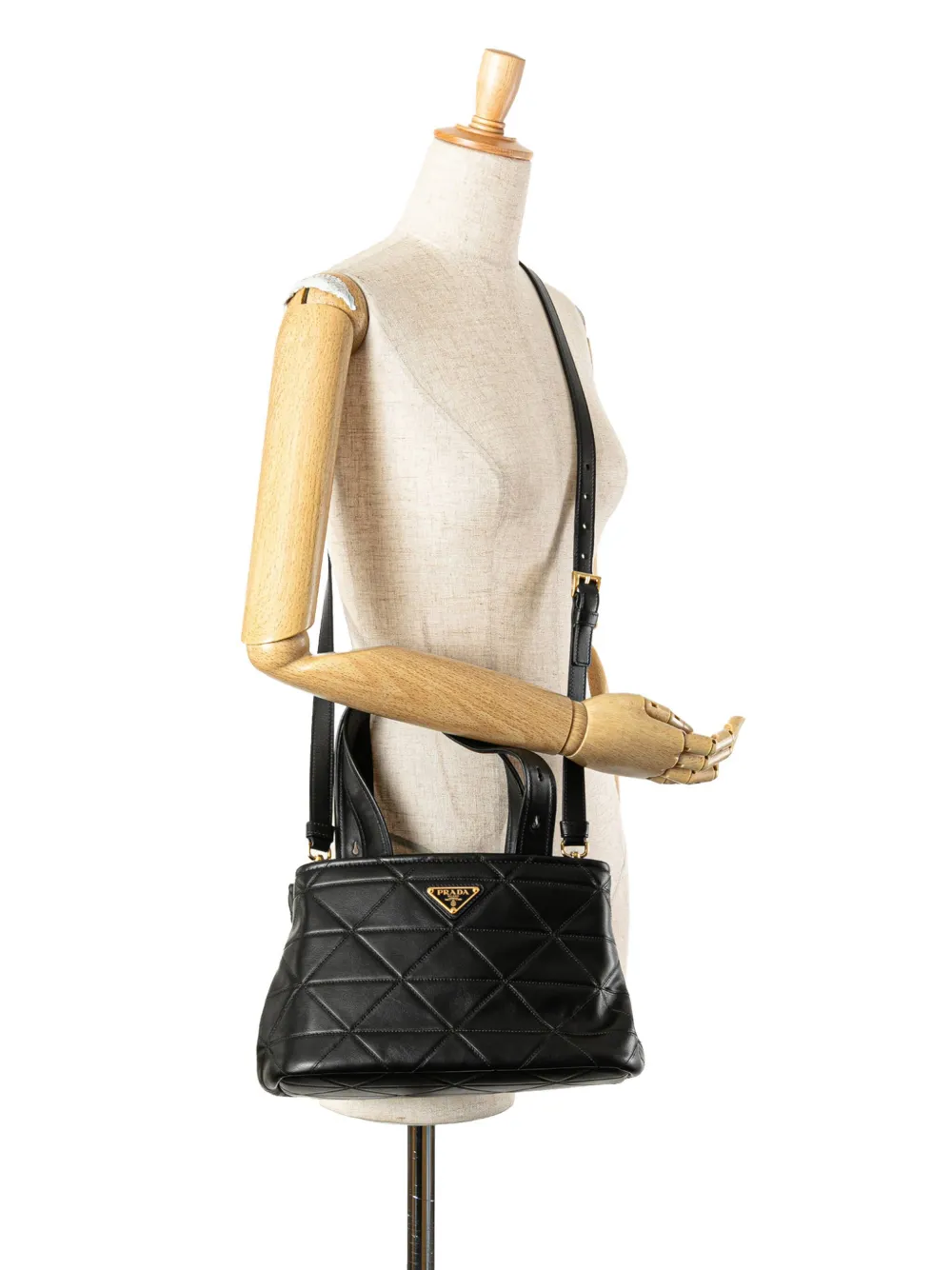 Prada Pre-Owned 2000-2024 Small Quilted Lambskin satchel | Pre-Owned | Image 2