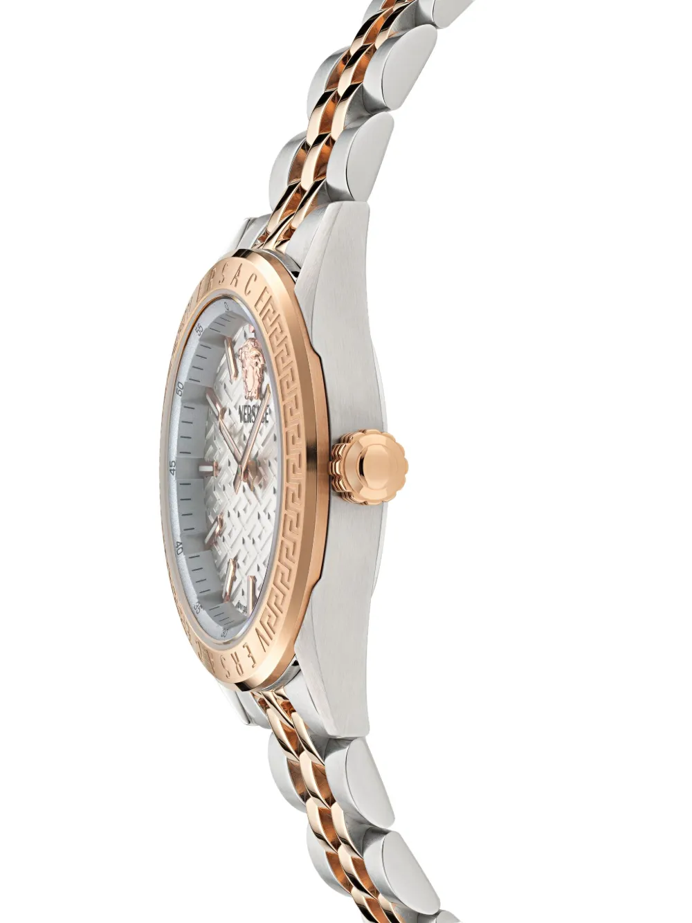 Versace Greek Key 36mm horloge - Zilver