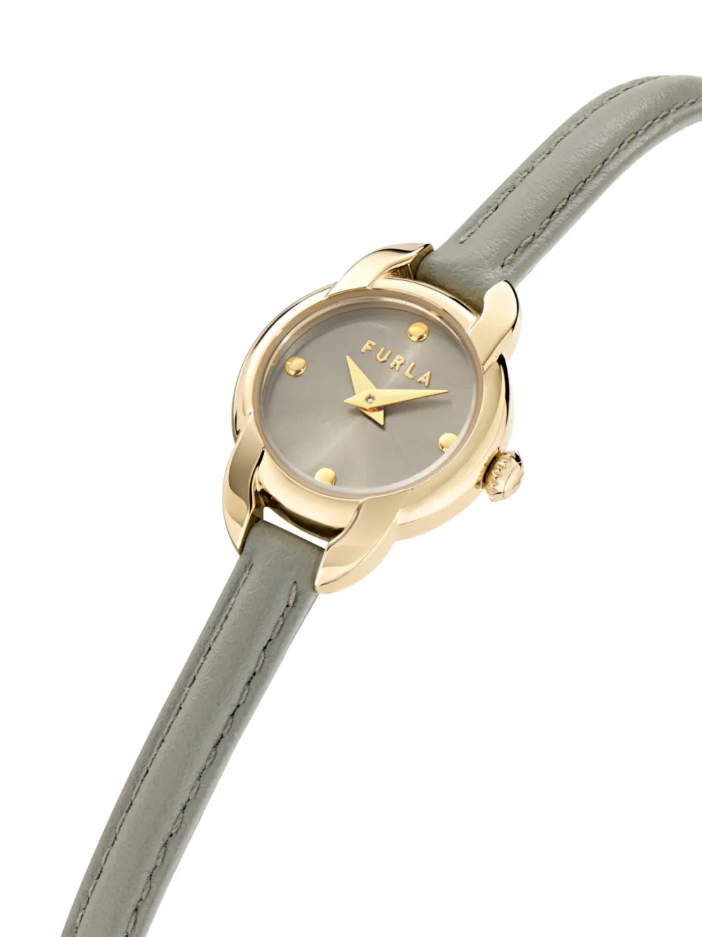 Furla Leather Strap 28mm In Green