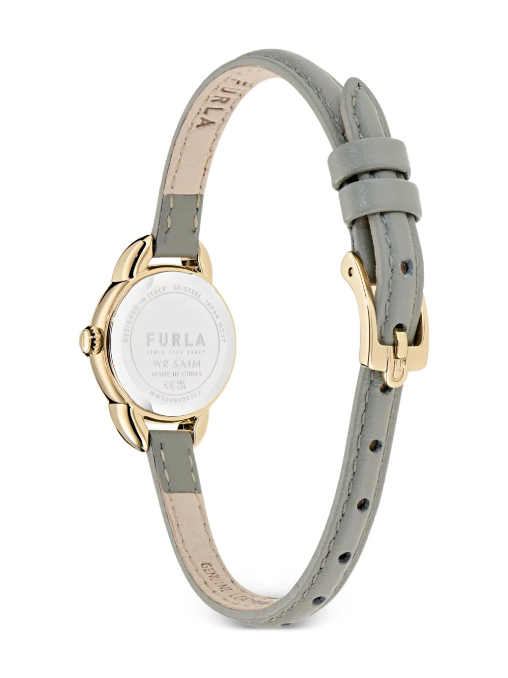 Furla Leather Strap 28mm In Green