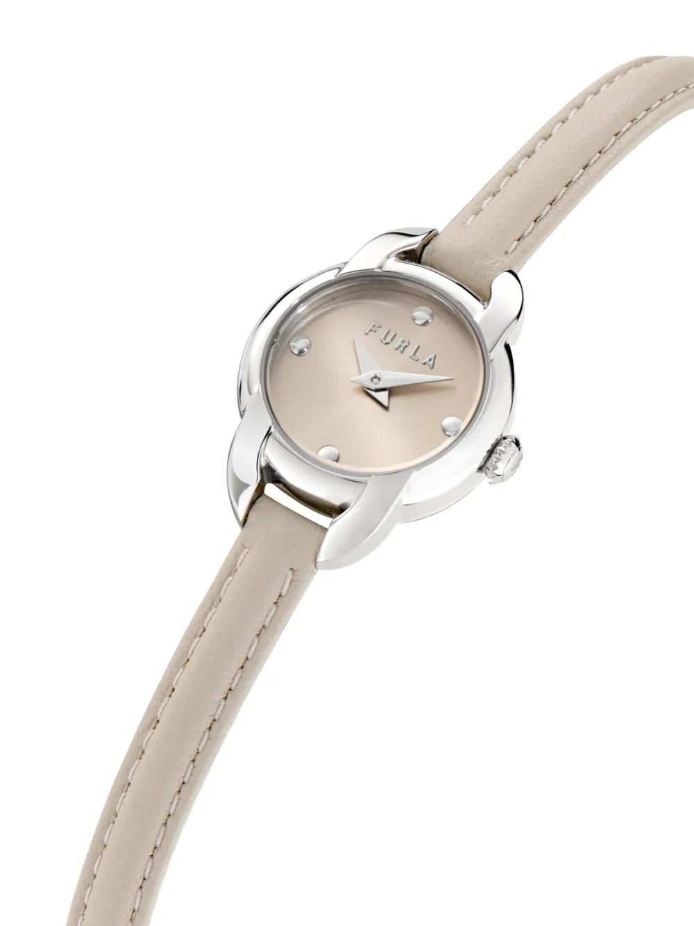 Furla Leren bandje 28 mm - Grijs