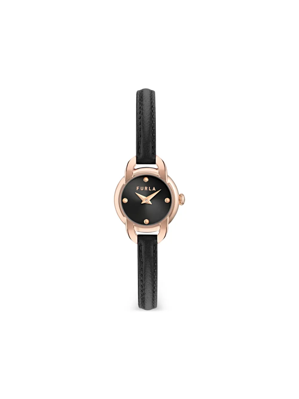 Furla Leather Strap 28mm In Black