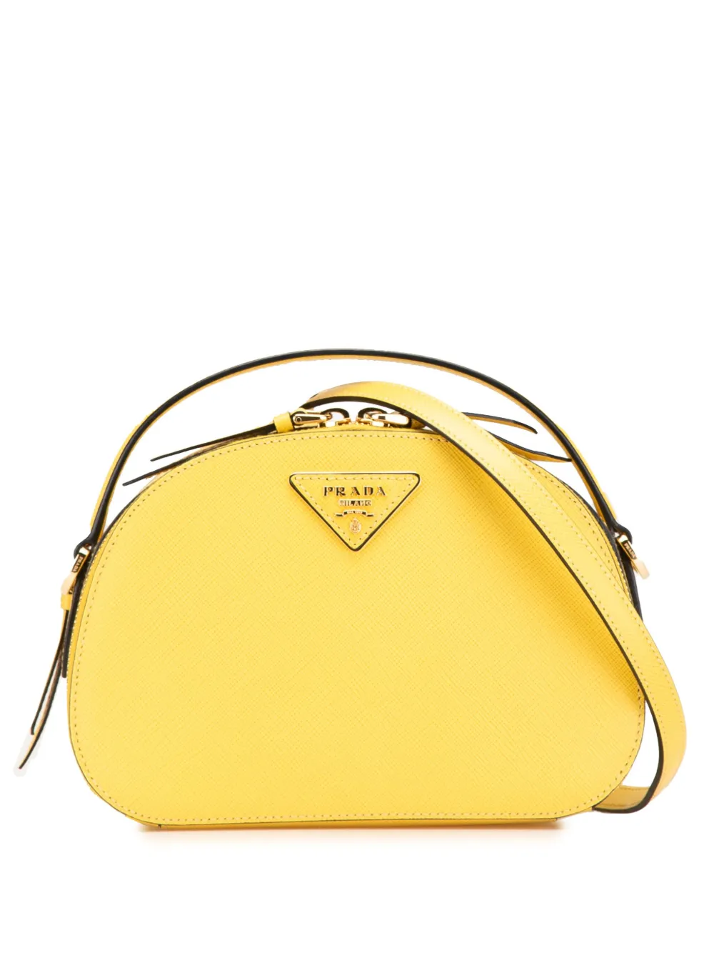 Prada Pre-Owned 2000-2024 Saffiano Lux Odette satchel | Yellow | Image 1