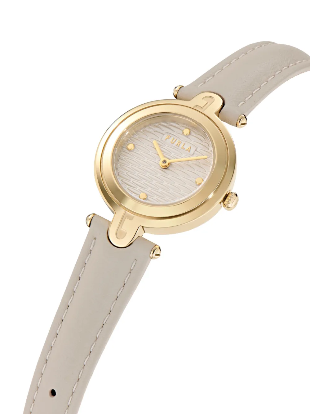 Furla Leather Strap 32mm In Gray