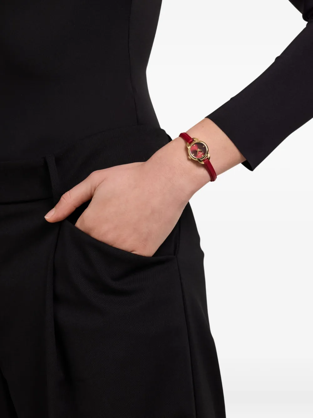 Furla Leather Strap 28mm In Red