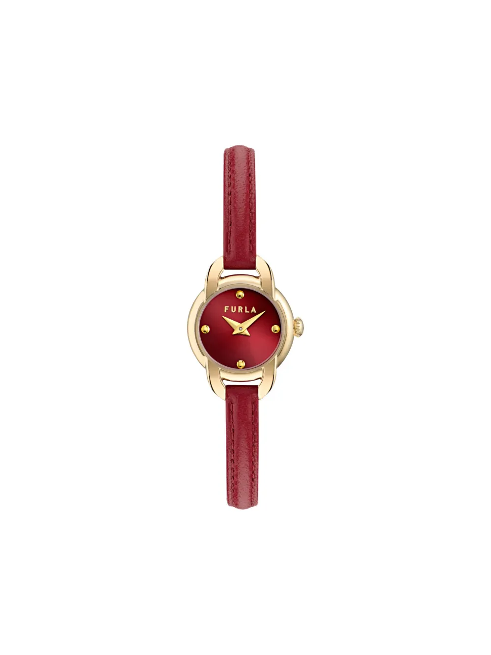 Furla Leather Strap 28mm In Red