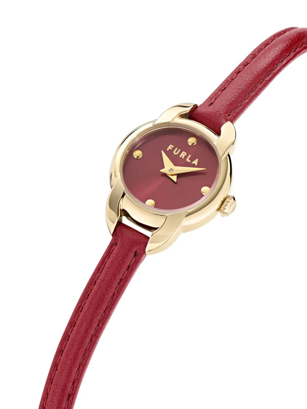 Furla Leather Strap 28mm In Red