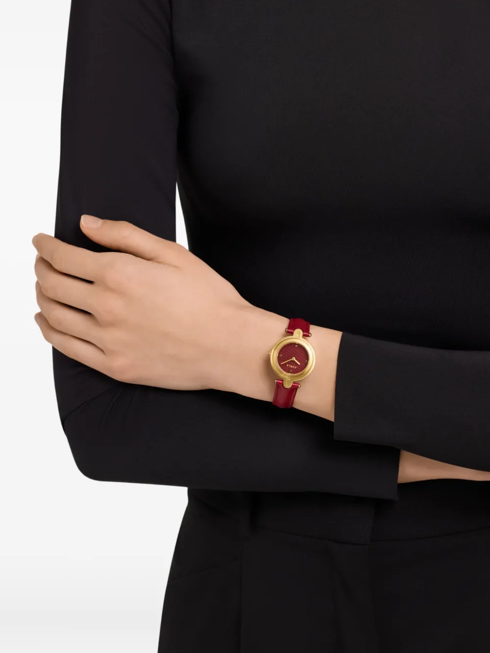 Furla Leather Strap 32mm In Red