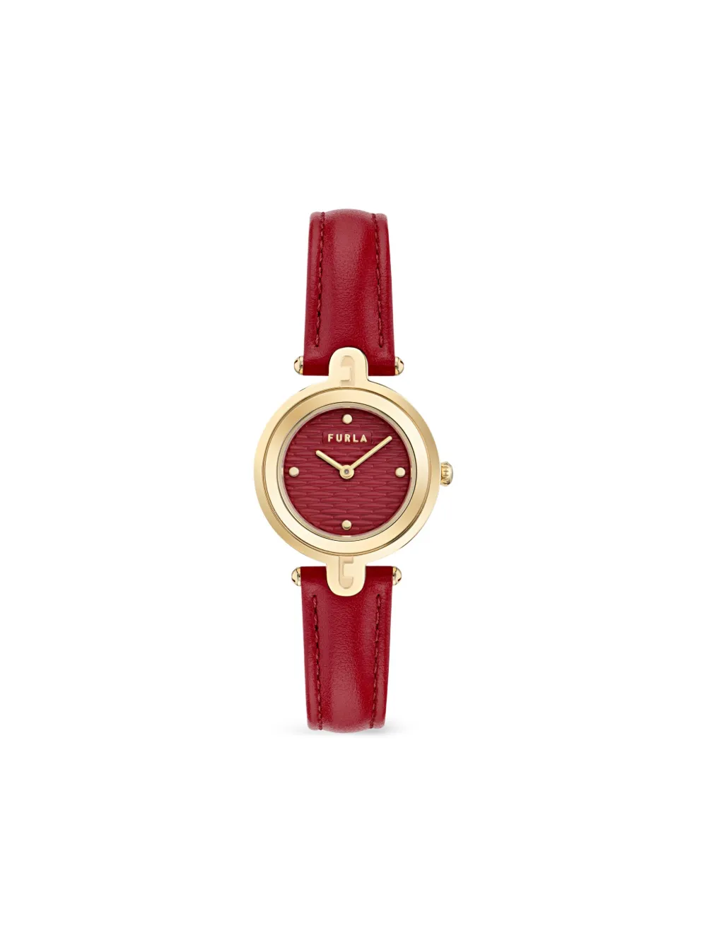 Furla Leather Strap 32mm In Red