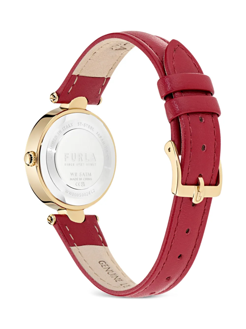 Furla Leather Strap 32mm In Red