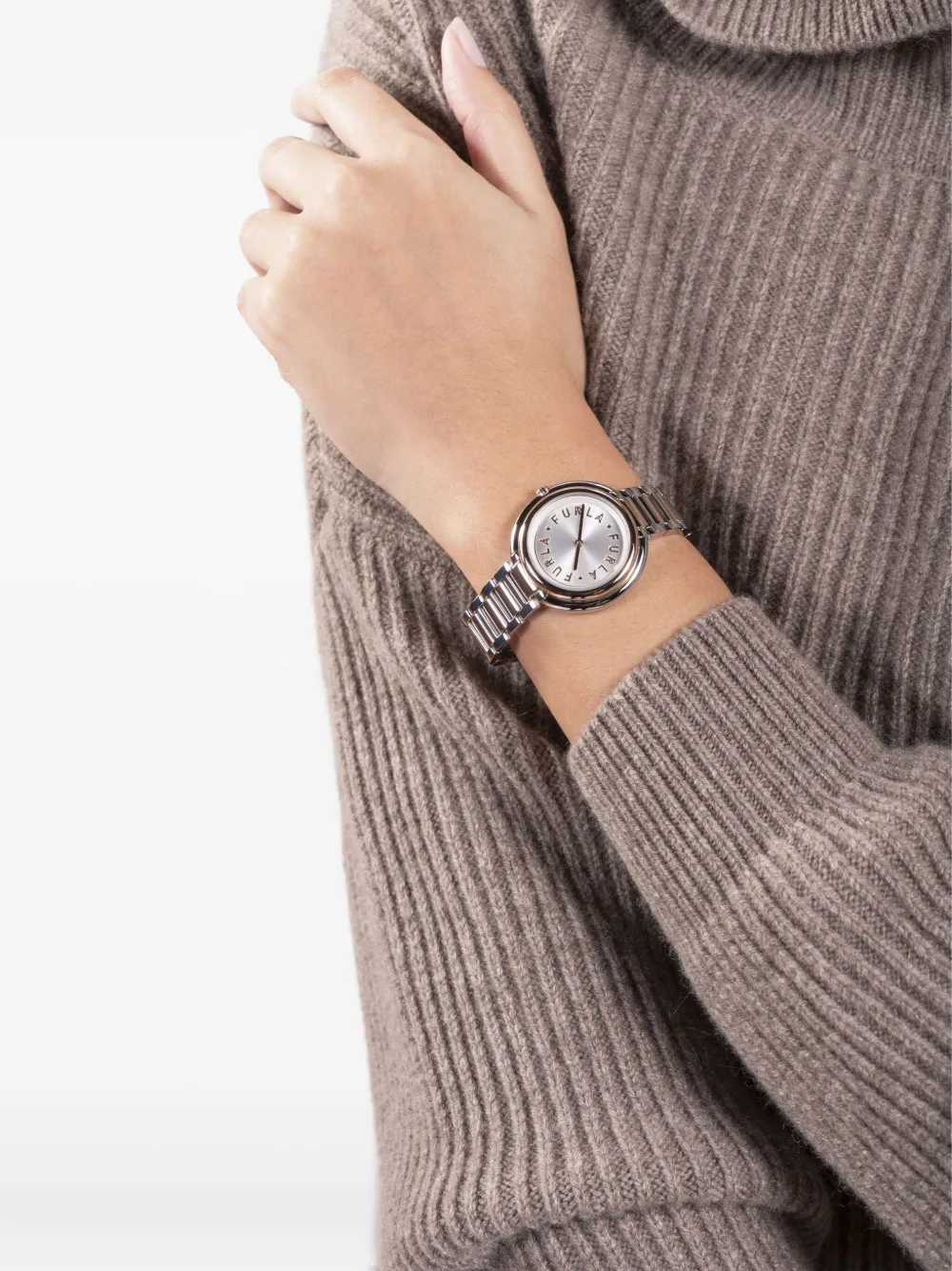 Furla Icon Two Tone 34mm In Gray