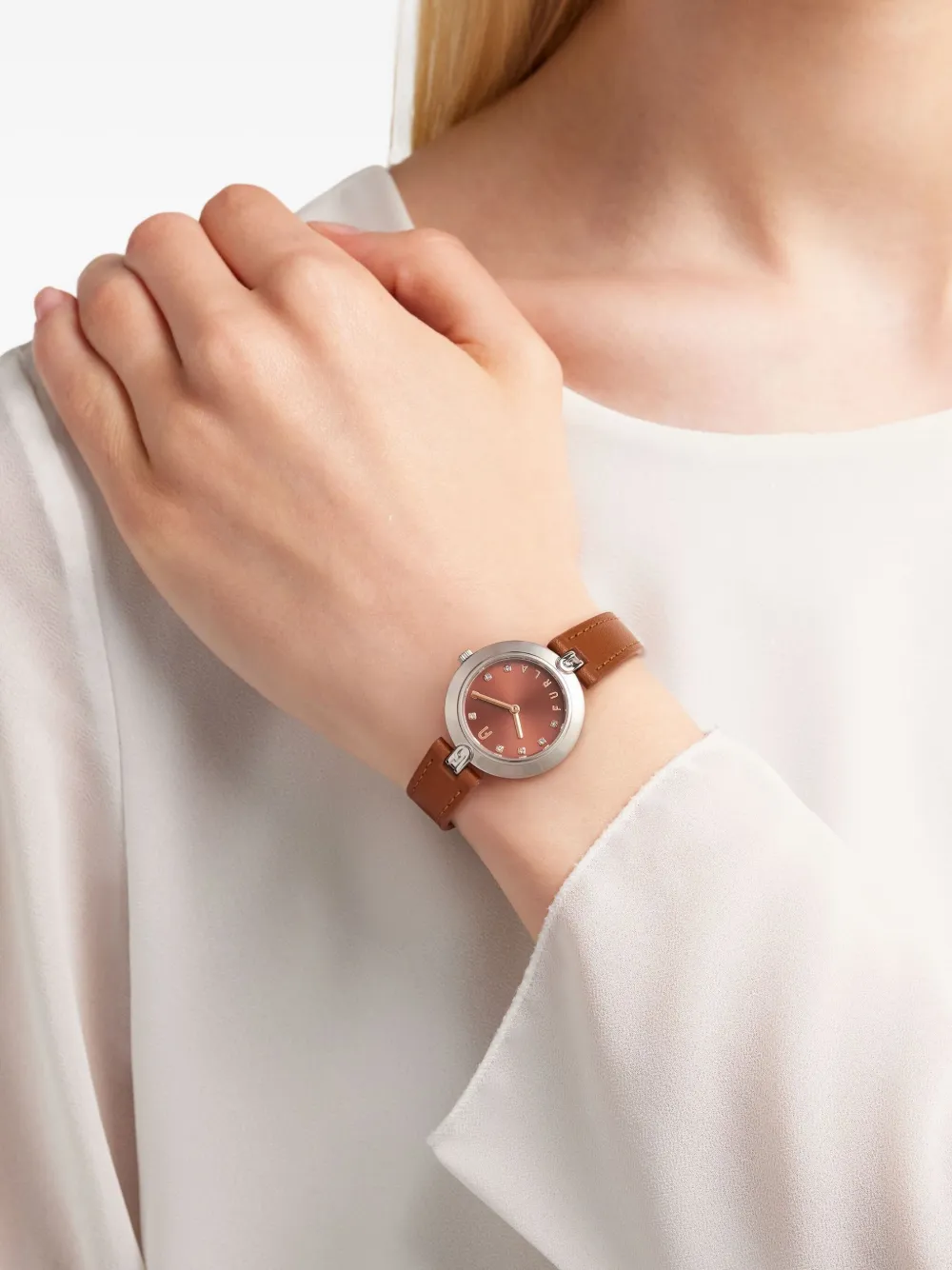 Furla Logo Links 28 mm - Bruin