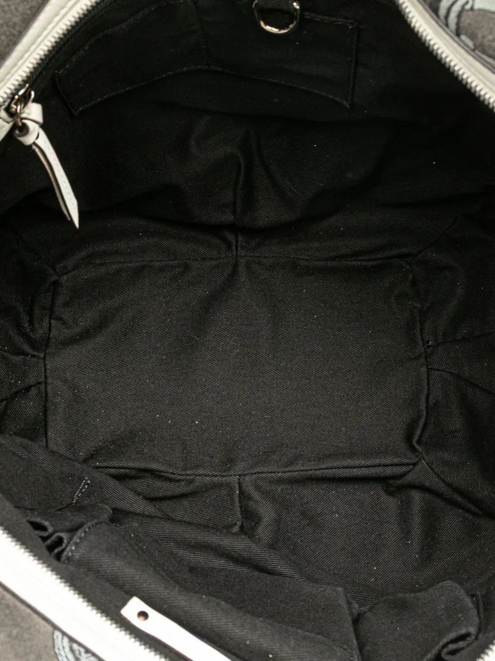Pre-owned Celine 2007 Macadam Canvas Bittersweet Hobo Bag In Gray