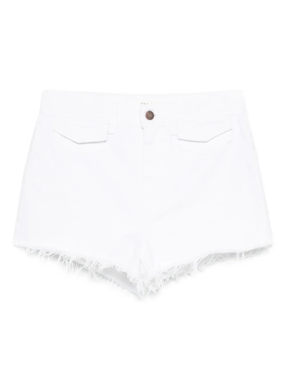 Chloé Frayed-hem Denim Shorts