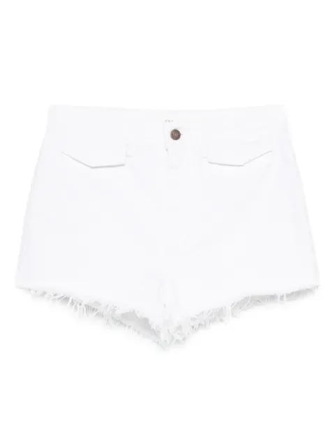 Chloé shorts de mezclilla con dobladillo deshilachado