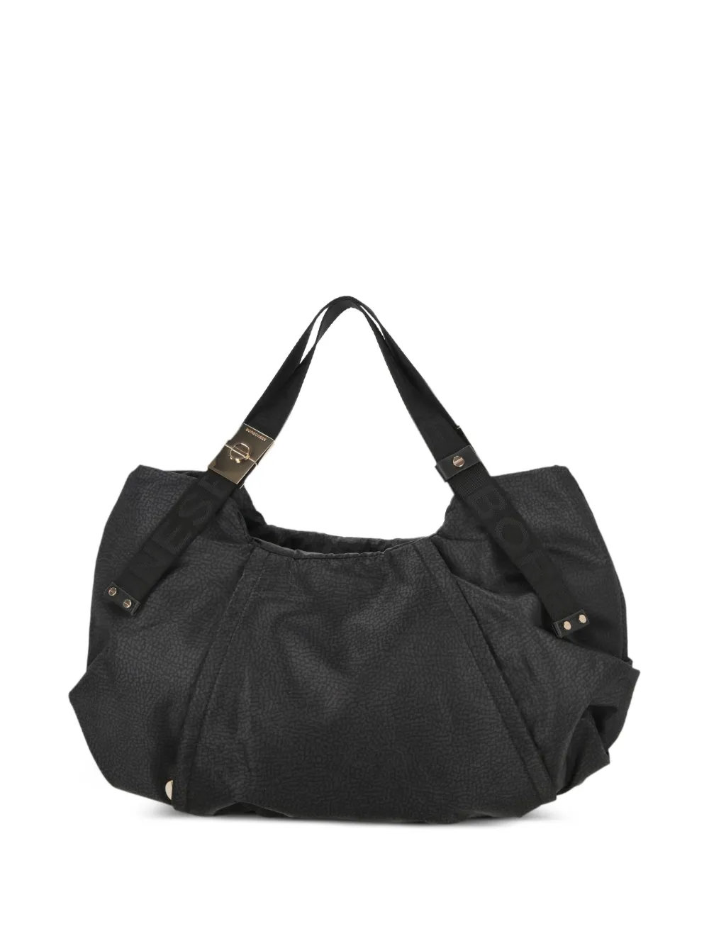 Borbonese Medium Fold Top shopper - Zwart