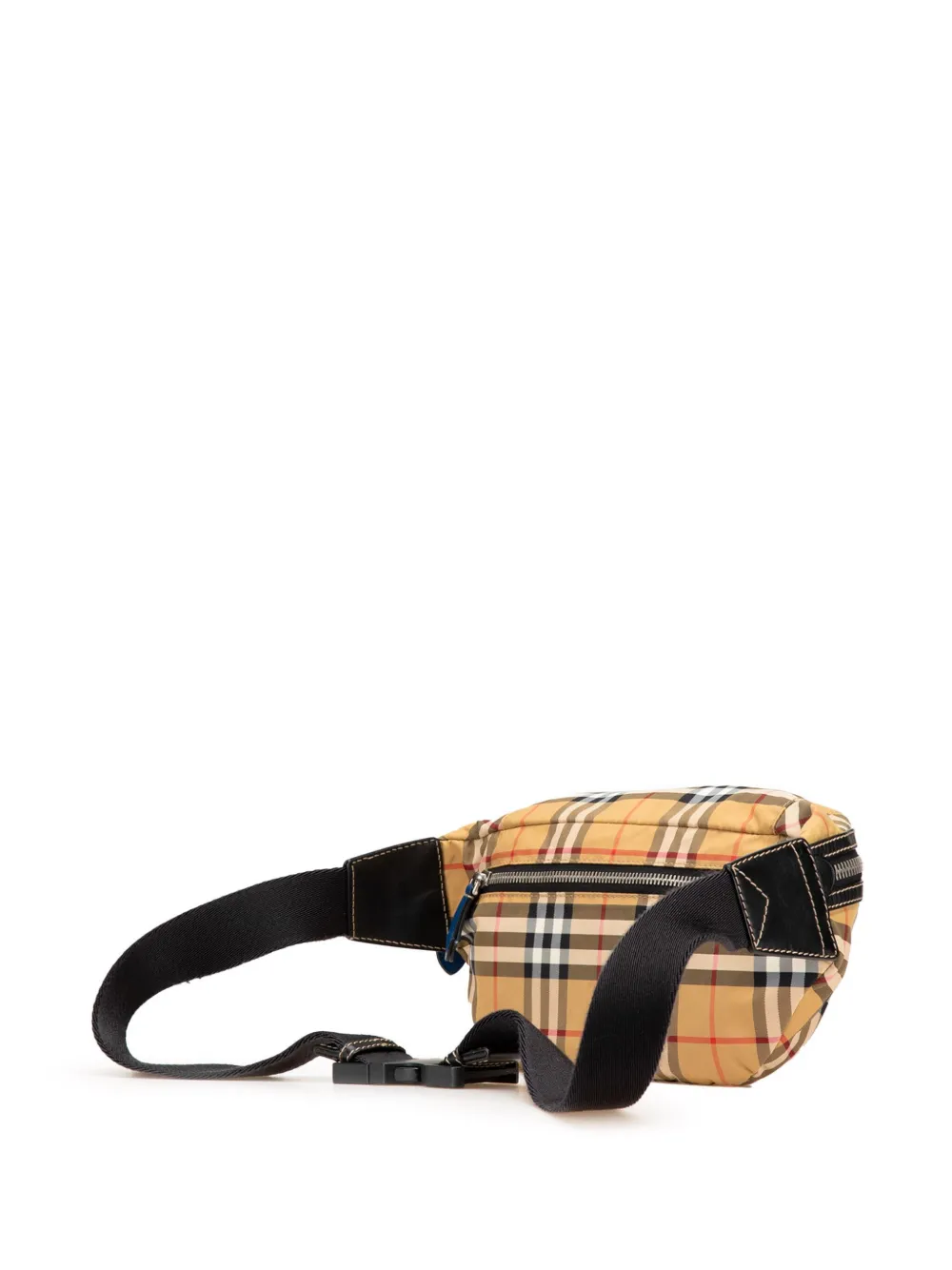 Pre-owned Burberry 2000-2024 House Check Nylon Sonny Belt Bag In Brown