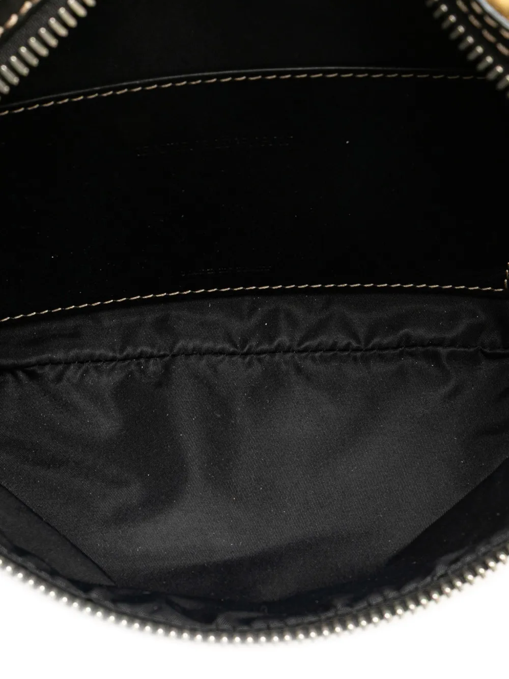 Pre-owned Burberry 2000-2024 House Check Nylon Sonny Belt Bag In Brown