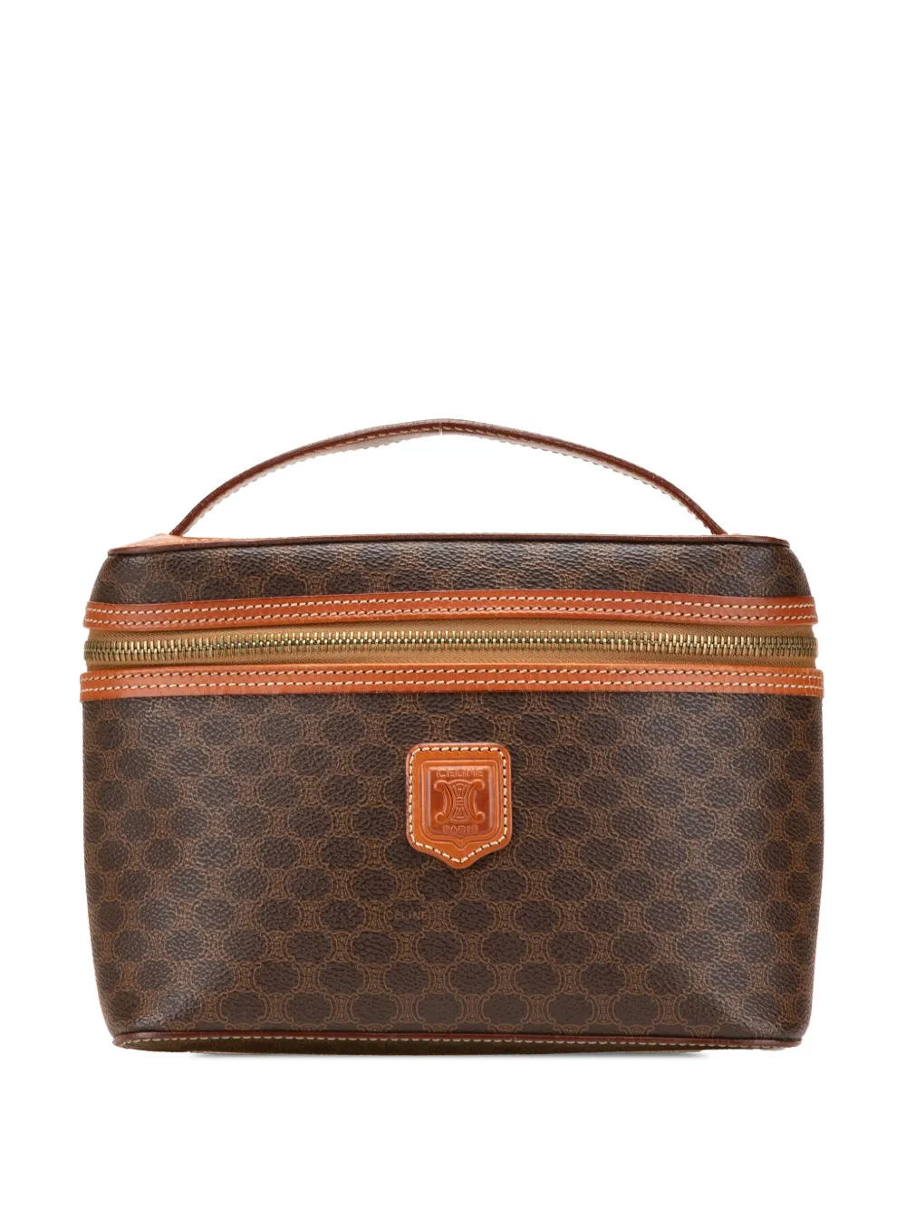 Céline Pre-Owned 1996 Macadam Kosmetiktasche aus beschichtetem Canvas | Braun | Image 1
