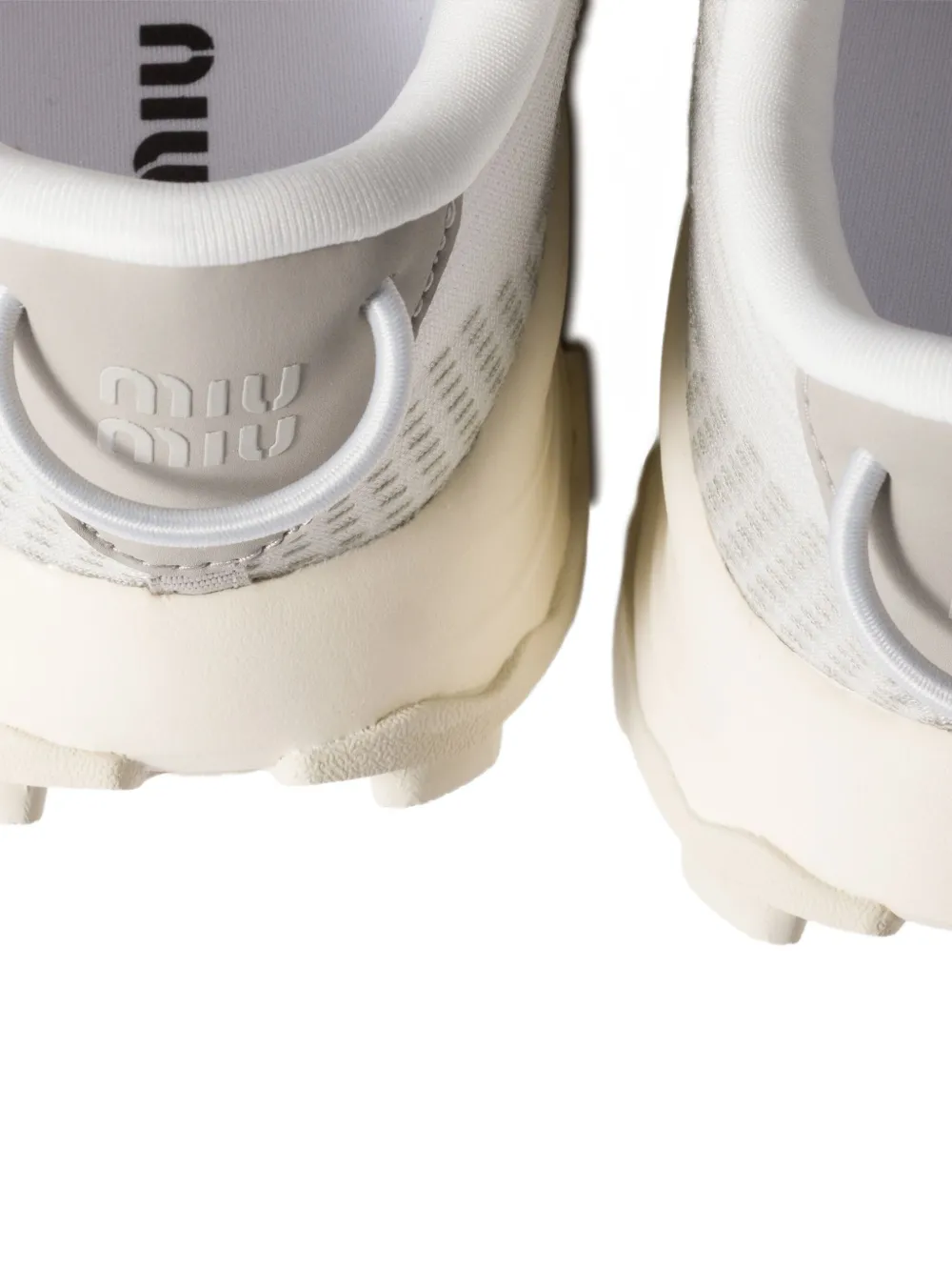 Miu technical-mesh sneakers Grey