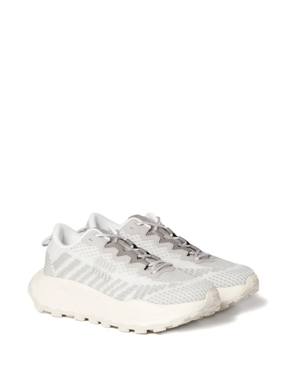 Miu technical-mesh sneakers Grey