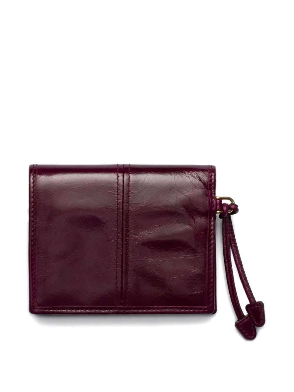 Prada Soft Lux lakleren portemonnee met logoplakkaat Rood
