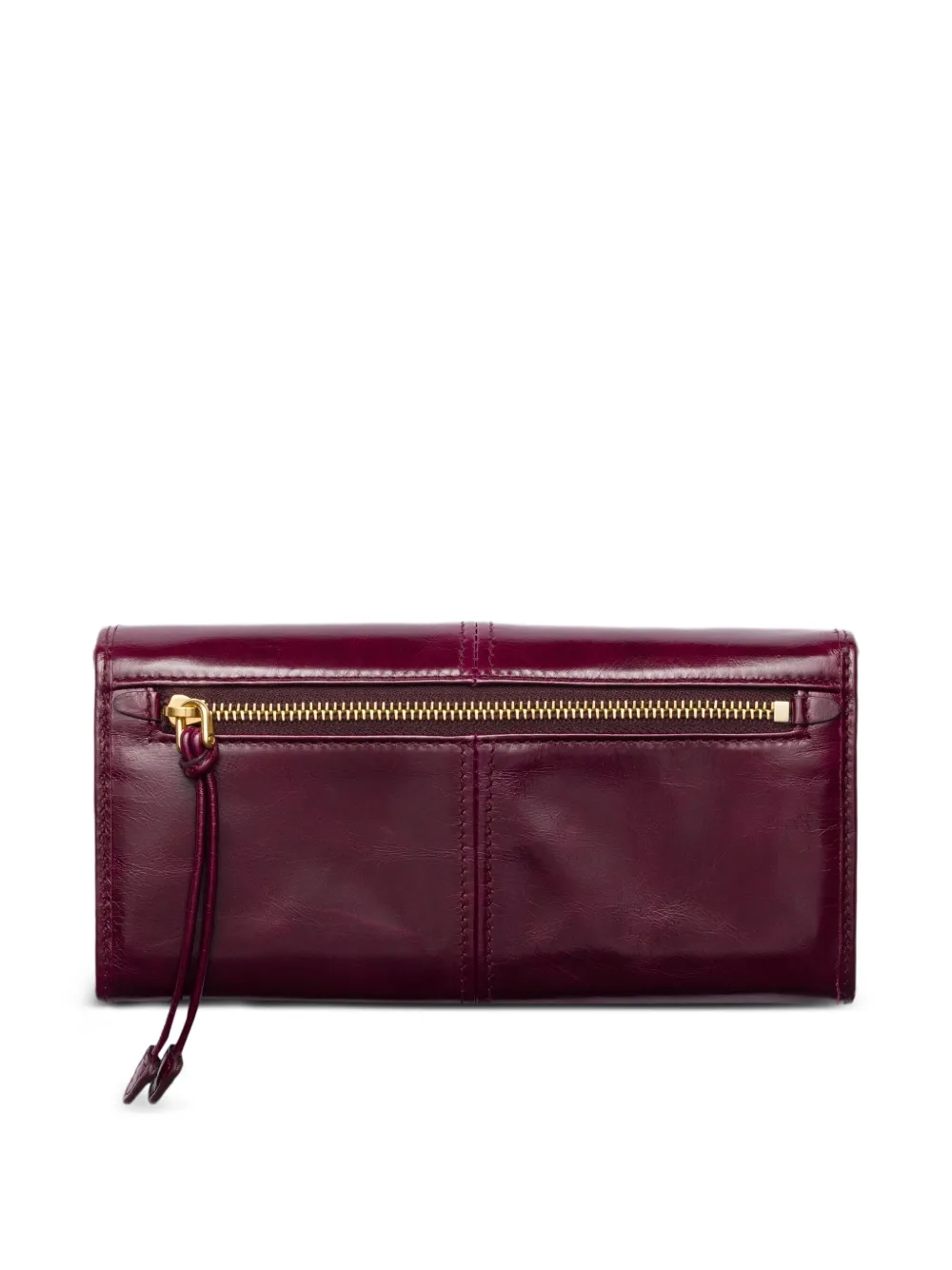 Prada Leren portemonnee met logo - Rood