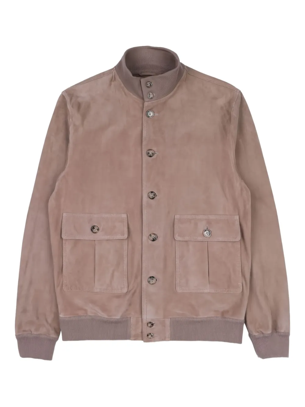 Valstar Button-fastening Bomber Jacket In Brown