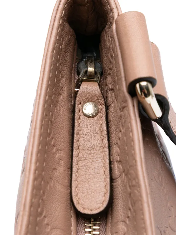 GUCCI ショルダーバッグ ブラウン【注目商品】 GUCCI グッチ ショルダーバッグ トートバッグ グッチシマ レザー