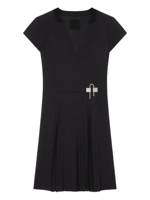 Givenchy pleated V-neck dress