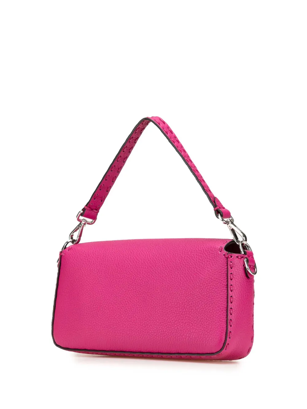 Pre-owned Fendi 2010-2025 Leather Selleria Baguette Satchel