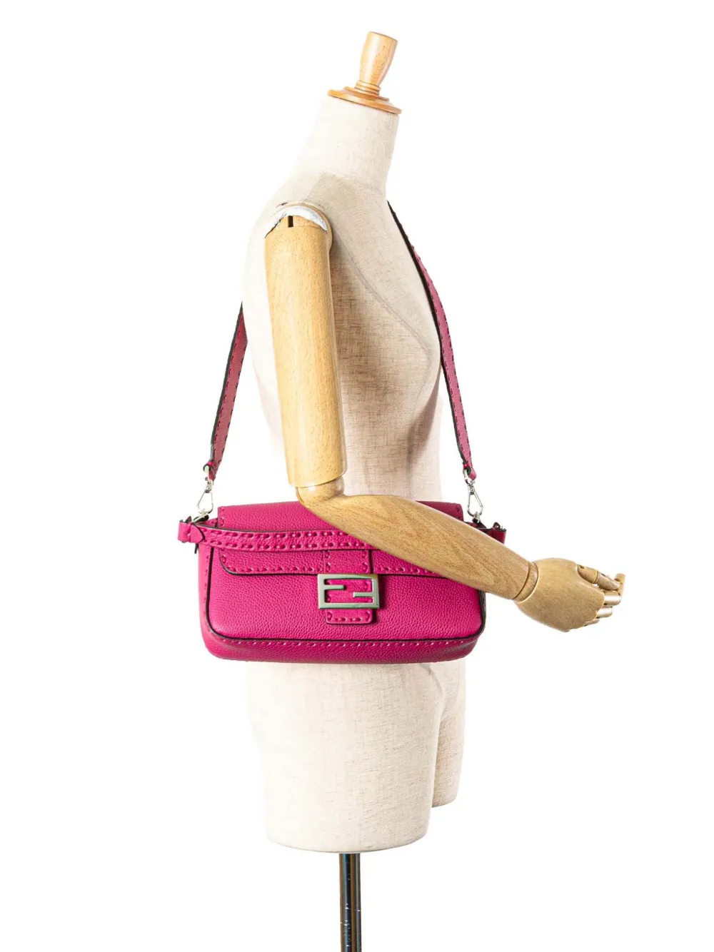 Fendi Pre-Owned 2010-2025 Leather Selleria Baguette satchel | Pre-Owned | Image 2