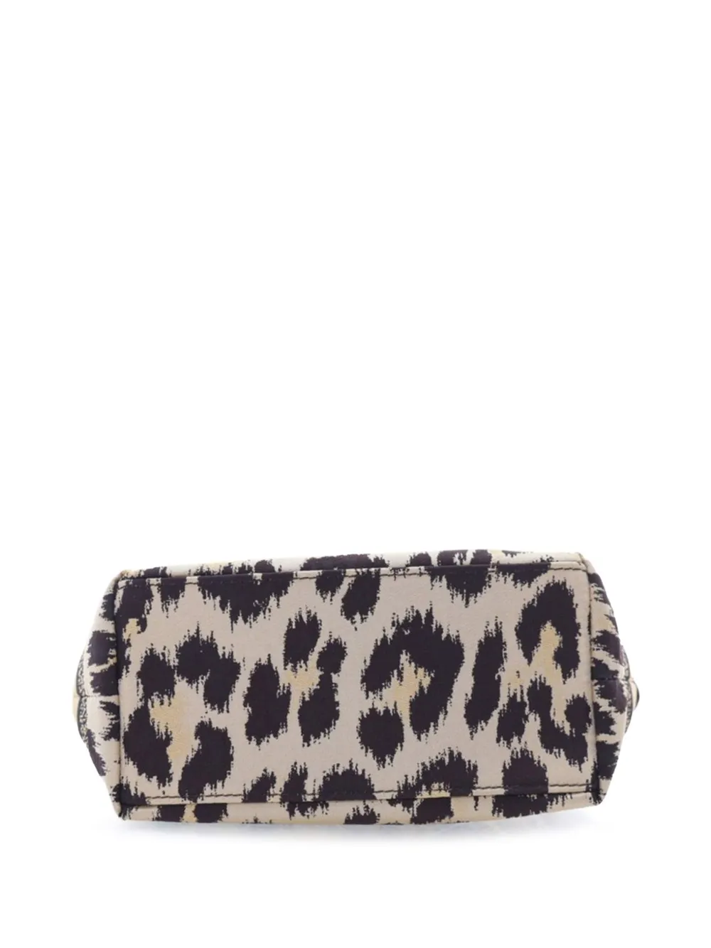 Pre-owned Dior 2022 Mizza Small Canvas Embroidered Leopard Travel Nomad Pouch Handbag