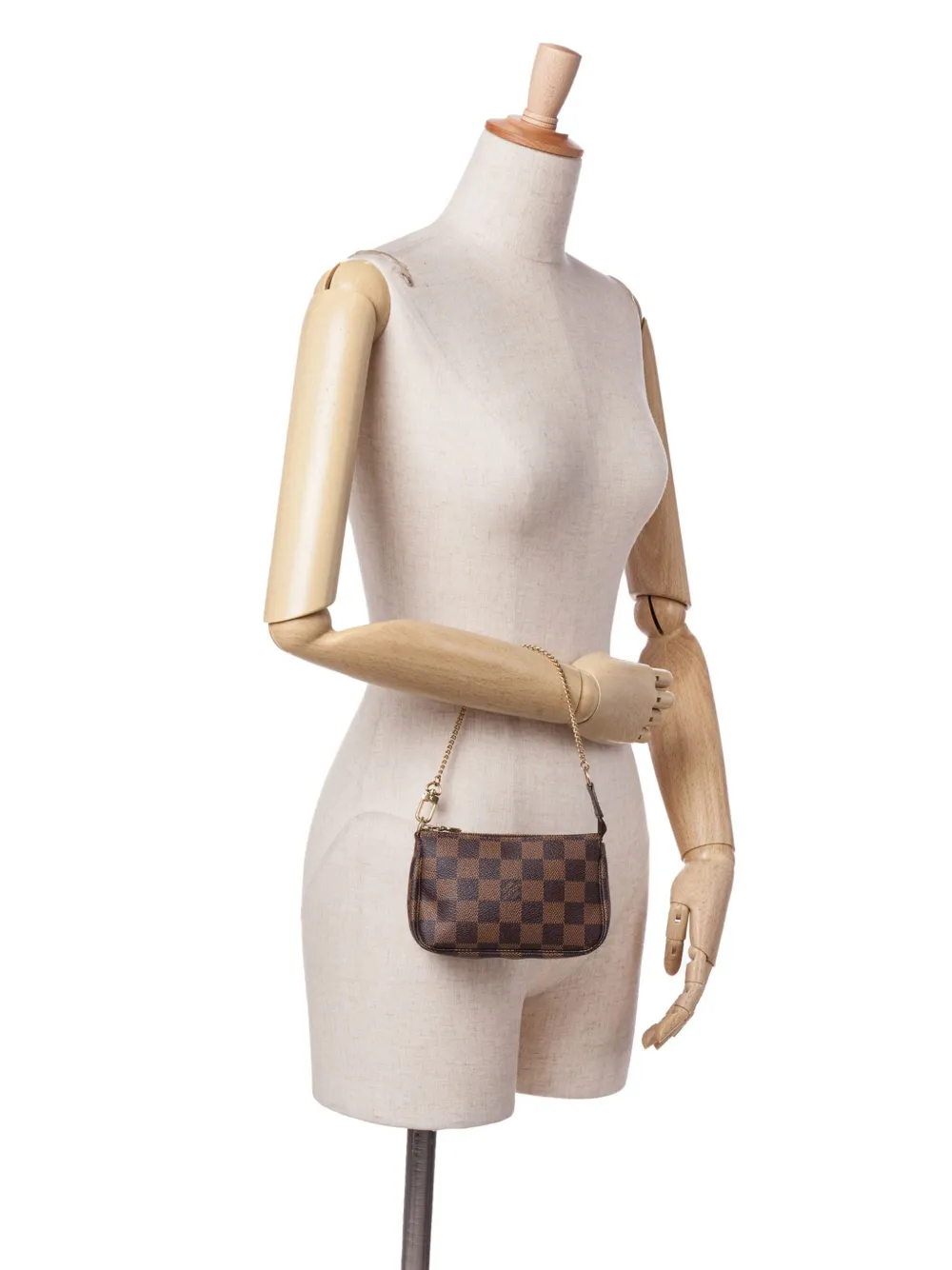 Pre-owned Louis Vuitton 2006 Damier Ebene Mini Pochette Accessoires Handbag