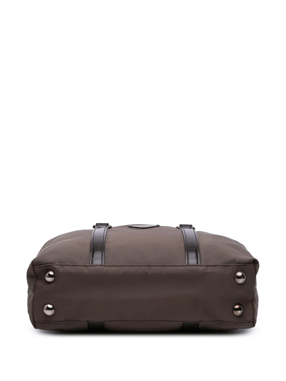 Pre-owned Prada 2013-2024 Tessuto Satchel In Brown