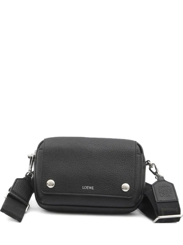 ショルダーバッグ LOEWE SMALL BLACK MESSENGER BAG PEBBLE 30791758_60722902_600.jpg
