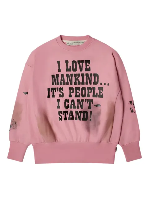 Advisory Board Crystals I Love Mankind But... sweatshirt